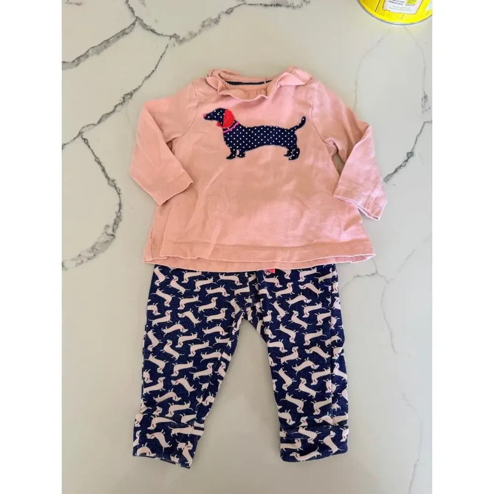 Baby Boden Mini Boden Dog Top & Leggings Set
